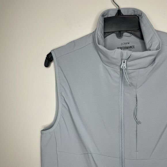 J.CREW Performance Vest Women Small Gray NEW Full Zip Lightweight BW474 - Picture 3 of 16